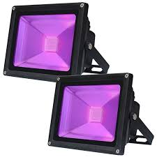 Lanfu 2 Pack Led Black Light High Power 10w Led Flood Light Ip65 Waterproof 85v 265v Ac For Blacklight Party Supplies Led Flood Lights Led Flood Flood Lights