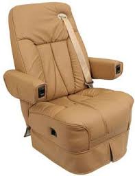 After Market Captain S Chairs Add Extras Like Swivel Base Foot Rest Heat And Lumbar Support Promaster Integraded Seat Belt Rv Furniture Chair Leather Seat