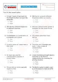 Nso Class 3 Sample Paper 3 On Travel And Communication Exam Preparation Olympiad Exam Exam