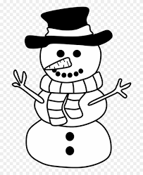 Our cliparts are fun and so exciting to watch and have been drawn very knowledgeably. Snowman Hat Scarf Black And White Png Snowman Clipart 1683330 Pinclipart