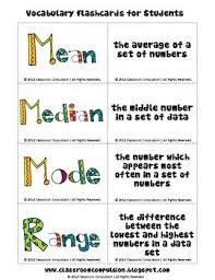 Free Mean Median Mode Range Fun Flashcards Math Methods Education Math Middle School Math