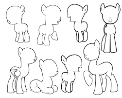 Blank Mlp Bases For Making Your Own Pony Persona My Little Pony Drawing My Little Pony Characters Pony Drawing