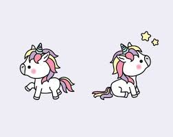 Create a pretty baby unicorns and rainbows party with these clipart, perfect for birthdays, invitations. Premium Vector Clipart Kawaii Unicorns Cute Unicorns Clipart Set High Quality Vectors Instant Download Kawaii Clipart Kawaii Einhorn Einhorn Zeichnen Einhorn Clipart
