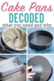 What Are The Different Types Of Cake Pans When How Should I Use A Certain Cake Pan Today We Re Taking All About Cak Baking Pan Sizes Cake Pan Sizes Cake Pans