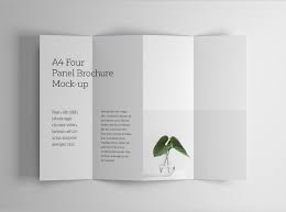 A4 Four Panel Accordion Brochure Photoshop Mockup Delivered In Your Favorite Psd Format Editin Brochure Mockup Free Brochure Template Brochure Design Template