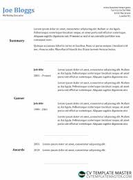 Try using a different layout or structuring your resume as a presentation. Basic Cv Template With A Neat Two Column Layout Cv Template Master