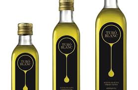 Turo Blanc Huile D Olive Etiquette Huile D Olive Design De Bouteille