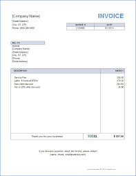 Basic Invoice Template For Word Invoice Template Word Microsoft Word Invoice Template Printable Invoice