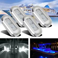 4x 3 Led 12v Boat Stair Deck Side Marker Light Courtesy Lights Indicator Turn Signal Lighting Marine Boat Accessory Ta Boat Accessories Marine Boat Boat Lights