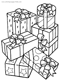 Birthday Color Page Holiday And Seasonal Coloring Fun For Kids Christmas Present Coloring Pages Christmas Gift Coloring Pages Christmas Coloring Sheets