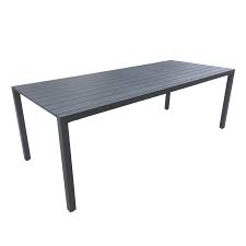 Mimosa 220 X 90cm Aluminium Lava 8 Seater Dining Table 8 Seater Dining Table Dining Table Aluminum Table