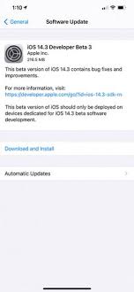 Apple Releases Ios 14 3 Beta 3 And Ipados 14 3 Beta 3 Download Apple Software Update Beta