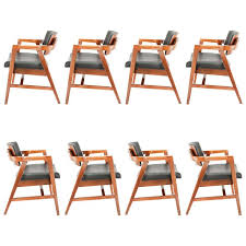 Set Of Eight Gunlocke Chairs 1stdibs Com Antique Dining Room Chairs Vintage Chairs Dining Room Chairs