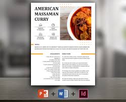 Recipe Book Template Cookbook Template Editable Recipe Etsy Recipe Book Templates Cookbook Template Recipe Book Design