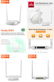 Visit To Buy English Or Russian Version Tenda Router Wireless N301 Wi Fi Router 300mbps 802 11 B G N 3 3u S Wireless Wifi Router Signal Boosters Wifi Router