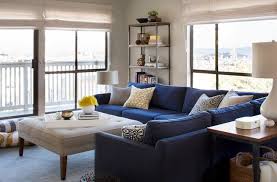 Brilliant Design Of Living Room Applied Blue Sectional Sofa And Cream Coffee Table Add With Blue Couch Living Room Blue Sofa Living Blue Sofas Living Room