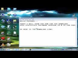 Free Download Spss Statistics Software Version 19 0 And 20 0 Mp4 Windows Users Http Software Onwired Spss Statistics Windows Software Psychology Research