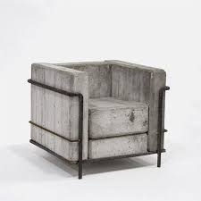 Domage A Corbu Grand Confort Sans Confort By Stefan Zwicky Concrete Furniture Corbusier Chair Concrete Design