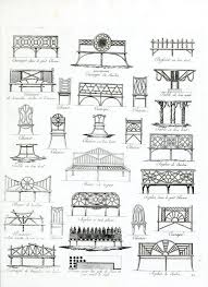 Vintage French Garden Furniture Drawings Garden Furniture French Garden Garden Architecture