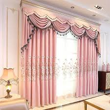 Fresh Morning Glory Curtain Modern Simple Embroidery Curtain Living Room Bedroom Fabric One Pa Elegant Curtains Living Room Decor Curtains Curtains Living Room