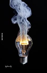Light Bulb With A Broken Glass Burning Light Bulb Art Bulb Photography Glass Photography