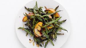 Grilled Green Beans And Peaches Recipe Grilled Vegetable Recipes Green Beans Grilled Green Beans