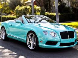 Turquoise Design Chic Bentley Continental Tiffany Blue Dream Cars