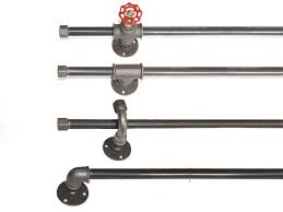 Tringle Industrielle En Raccord De Plomberie Longueur De 70cm A 220cm Tringle A Rideau Industriel Tringle Rideaux Industriels