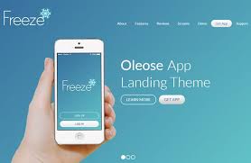 Oleose Eye Catching Mobile App Landing Page Web Design Freebies Web Design App Landing Page