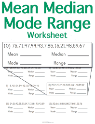 Mean Median Mode Range Worksheet Stem Sheets Mean Median And Mode Phonics Worksheets Free Worksheet Template