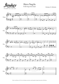 Hava Nagila Jewish Traditional Song Free Piano Sheet Music From Flowkey Learn Piano The Simplest With Flowk Learn Piano Learn Piano Chords Piano Sheet Music