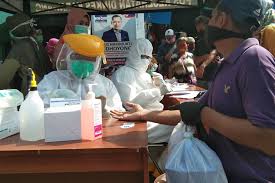 Hasil Rapid Test Massal Di Pasar Baru Karawang Dua Orang Reaktif