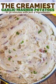 Perfectly Easy And Classic Creamy Garlic Mashed Potatoes Made With Red Bliss Potatoes Creamy Garlic Mashed Potatoes Garlic Mashed Potatoes Mashed Red Potatoes