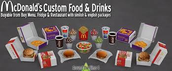 Around The Sims 4 Custom Content Download Mc Donald S Fast Food Restaurant Sims Les Sims 4 Pc Sims 4 Bebe