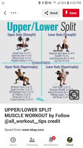 Upper Lower Split Lower Body Workout Body Workout Plan Full Body Workout Plan