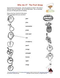 Printable Match The Fruit Names And Color The Fruit Foods Fruits For Kids Learning Nutrition Group Meals