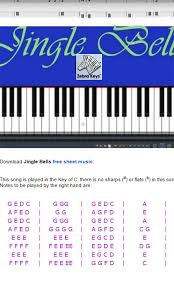 Learn How To Play Jingle Bells On Piano Easy Piano With Free Virtual Piano For Practicing Christmas Sheet Music Christmas Music Sheet Music