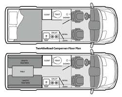 Two4theroad Campervan Dodge Sprinter Campervan Rental Campervan North America Llc Camper Van Conversion Diy Van Conversion Layout Minivan Camper Conversion