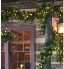Lighted Outdoor Battery Operated Holiday Garland With Auto Timer Battery Operated Christmas Lights Outdoor Christmas Lights Decorating With Christmas Lights