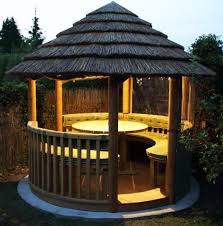 Garden Buildings And Huts Beach Hut Leisure Garden Huts Summer House Garden Backyard Gazebo