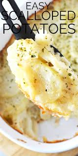 Classic Scalloped Potatoes Easy Scalloped Potatoes Recipe Scalloped Potato Recipes Easy Potato Recipes