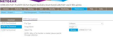 Special Steps To Upgrade S3300 Firmware To V6 6 X X From Older V6 4 0 X Answer Netgear Support