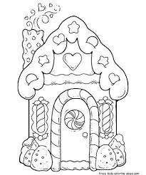 Gingerbread House Printable Christmas Coloring Pages Coloring Pages Christmas Colors
