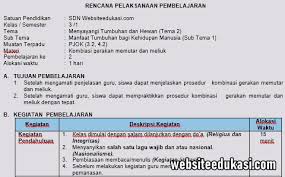 Silabus 8 kolom k13 kelas 1 sd/mi semester 1. Rpp Pjok 1 Lembar Kelas 3 Tema 2 K13 Revisi 2020 Websiteedukasi Com