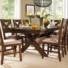 Sawhorse Style Dining Table With Eight Matching Side Chairs Product One Table And Eight C Wooden Dining Table Set Solid Wood Dining Set Wooden Dining Tables
