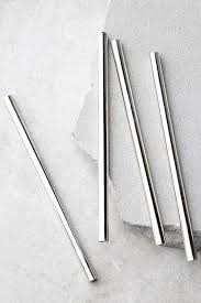 The Pineapple Co Silver Metal Straws Silver Straws Metal Straws 15 00 Metal Straws Silver Straws Metallic Silver