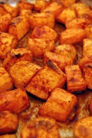 Roasted Sweet Potatoes With Honey And Cinnamon Recipe Food Roasted Sweet Potatoes Veggie Dishes