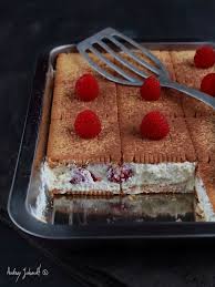 Gateau De Petits Beurre Aux Framboises Recette Gateau Petit Beurre Gateaux Et Desserts Gateau Sans Cuisson