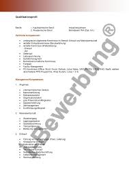 Qualifikationsprofil Zur Initiativbewerbung Vorlage Vorlagen Lebenslauf Bewerbung Lebenslauf