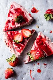 Strawberry Ripple Almond Cheesecake Recipe No Bake Summer Desserts Half Baked Harvest Food